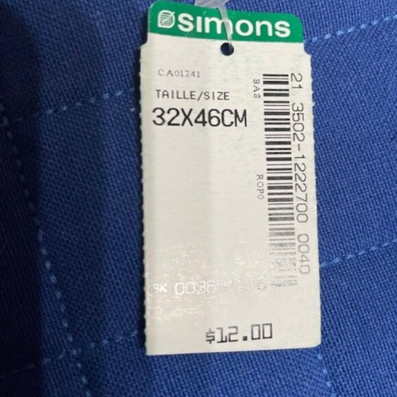 NWT SIMONS Royal Blue Waffled Placemat set of 4 - Picture 6 of 6